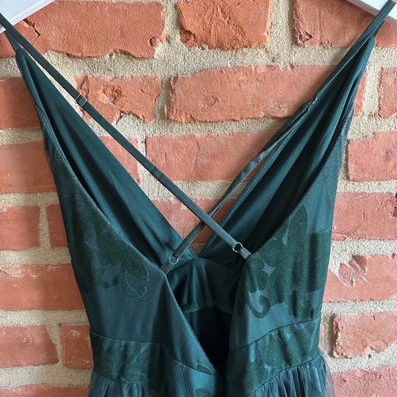 VICI Maxi Sheer Green Dress. Size Small. - Picture 4 of 5